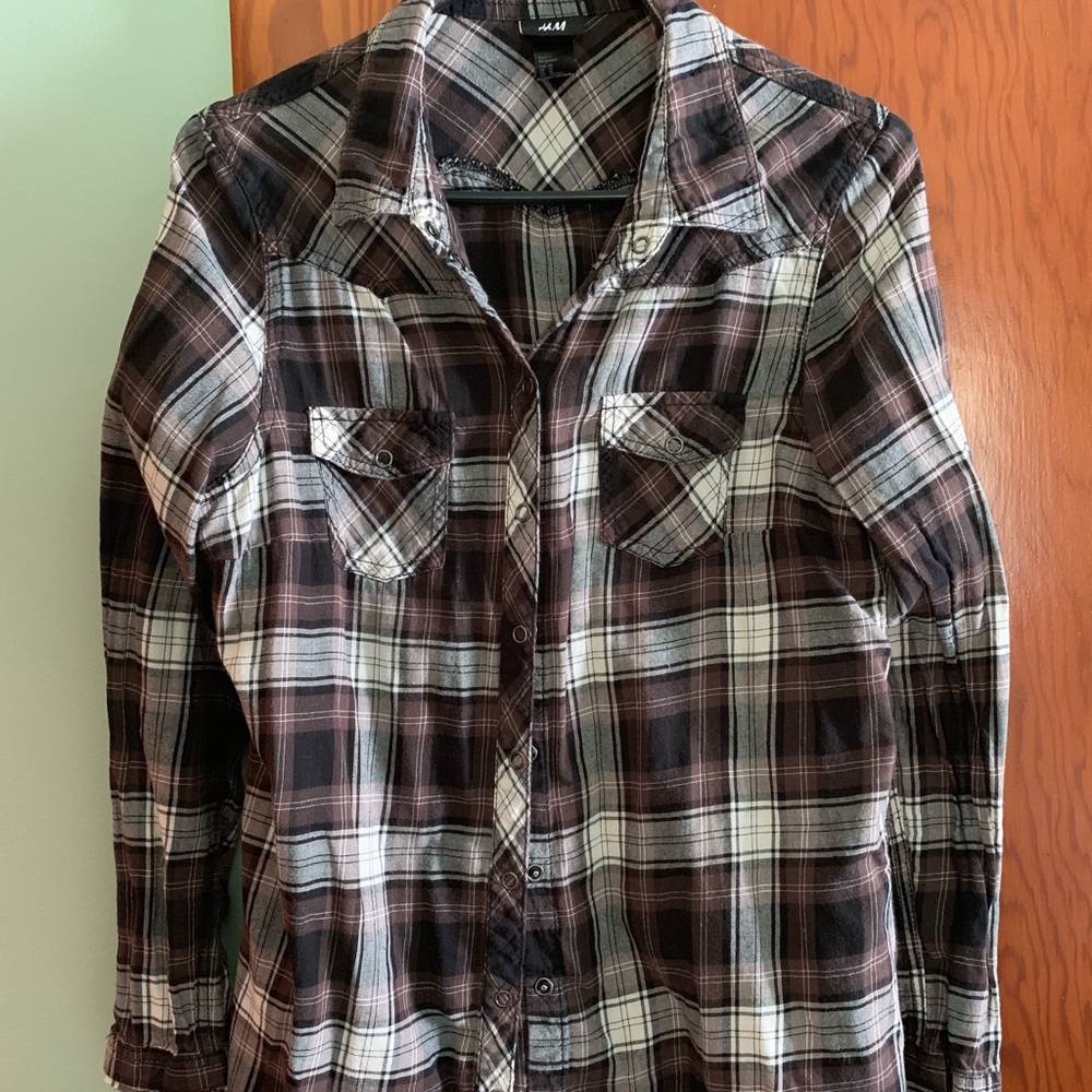 Plaid button up shirt